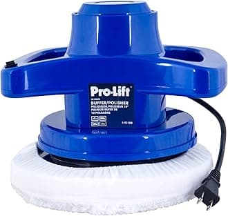 10-inch Buffer/Polisher - Powerful and User-Friendly Tool with 3200 RPM for Car Detailing,Blue