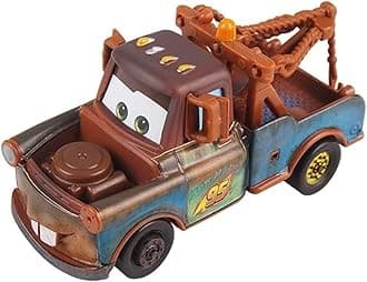 HOMETEAM SP Die-Casting Racers Toy Cars, Safety Alloy Material for Childs, Beauty Color Box Packaging for Your Son Birthday, Inspired by Favorite Characters, Gift for 3+ Years Old (Mater)