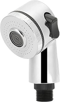 DAUB Salon Spray Head with Side Control Button, Stainless Steel Filter Nozzle for Shampoo Bowl Bed Chair Sink - Shower Head Replacement Part for Salon, Barber Shop