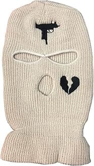 3 Hole Uzi Balaclava Knitted Full Face Cover Ski Mask Winter Windproof Neck Warmer Thermal Cycling for Men Women