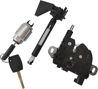 Bonnet Release Lock Latch Catch Repair Set & Bonnet Hood Lock Latch Catch Mechanism Block Compatible with for Ford Focus MK2 C-MAX 1355231, 3M5116700BC