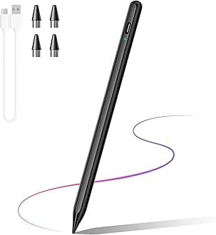 Stylus Pen Compatible with iPhone/iPad/Samsung Galaxy Tab A9+, Active Stylist for Android & iOS Phones Tablets, Rechargeable Pencil High Sensitivity Precision for Drawing Writing, Fast Charge