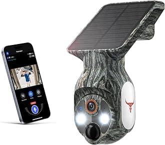 1080P Wireless Security Camera with Solar Panel, AI Human Detection, 2-Way Au...