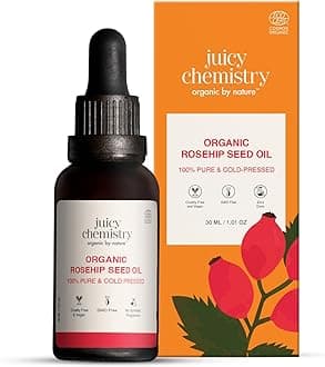 Rosehip Seed Oil, 30ml | 100% Pure, Organic, Cold-Pressed Carrier Oil | Reduces Scars, Stretch Marks, Fine Lines, Wrinkles | Therapeutic Grade for Face, Hair, Nails | Unisex