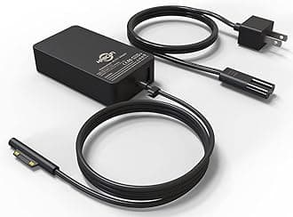 KABCON 127W Charger for Microsoft Surface Book 3 2 1, Surface Laptop 6 5 Go2 Studio Go 4 3 2 1, Surface Pro 10 9 8 7+ X 7 6 5 4 3, Surface Go 3 2 1, 11FT Cord&Carry Bag