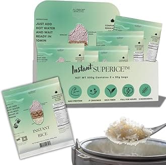 Low Carb Keto Rice - Gluten-Free, High Protein, Keto Friendly, Plant Based, Made with High Fiber Lupin Flour - (Pack of 10)