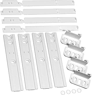 Spares2go Integrated Fridge Door Slide Mounting for AEG fits Electrolux fits Zanussi Fixing Kit (pack of 4)
