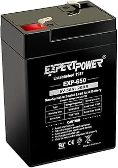 6V 5Ah SLA Rechargeable Battery