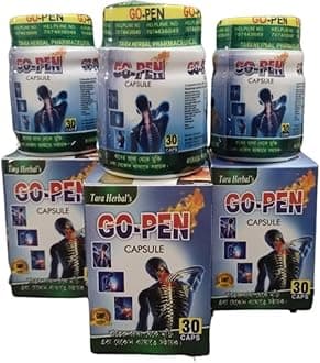 Go Pain Capsule for Back & Joint Pain Relief Health Supplement for Men and Women 90 Capsules Pack of 3