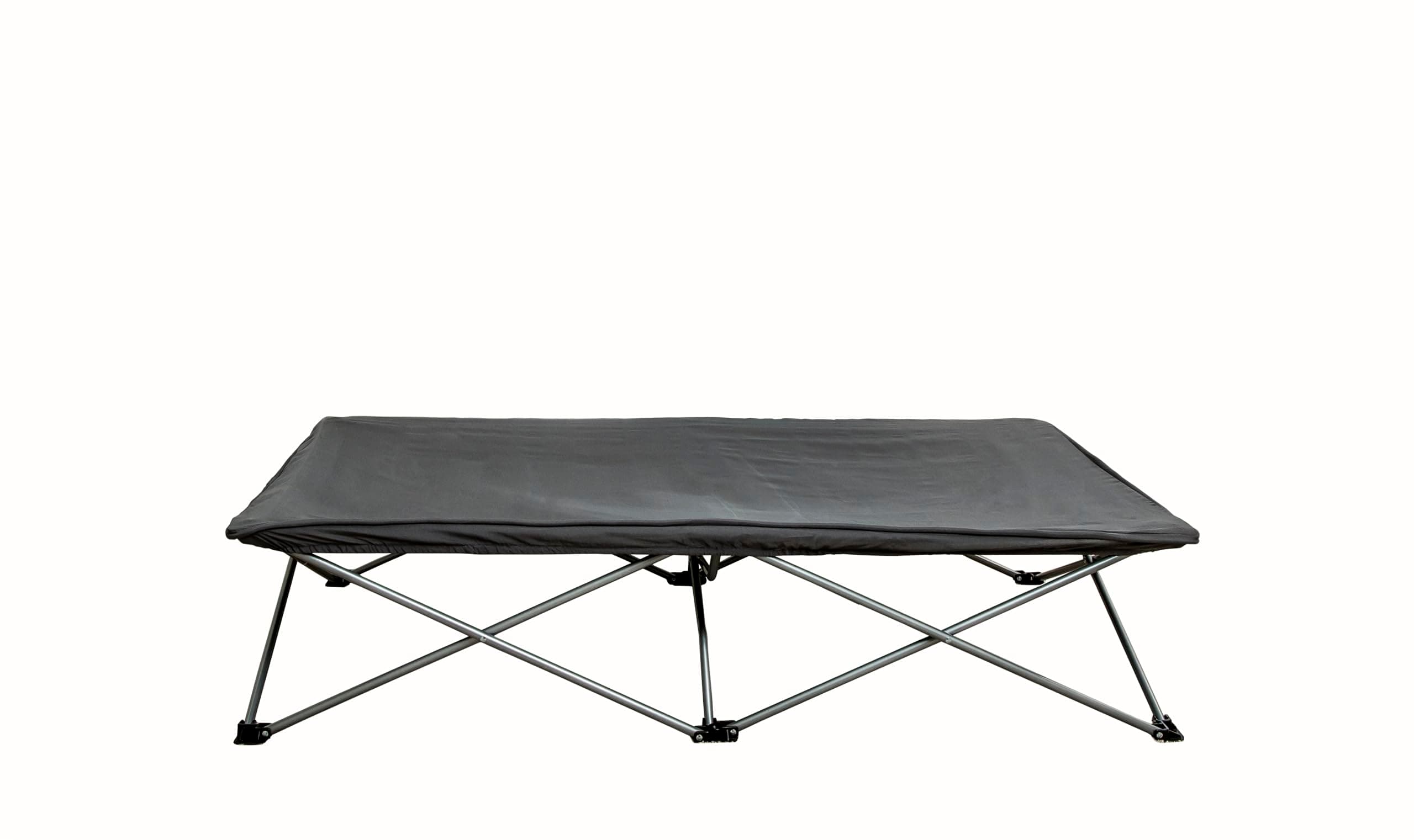 Regalo My Cot Extra Long Portable Bed, Includes Fitted Sheet, Gray 54x28x12 Inch (Pack of 1),5008 DS