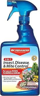 BioAdvanced 3-In-1 Insect, Disease and Mite Control, Ready-to-Use, 24 oz, Plant Bug Spray, Fungicide for Plants and Trees
