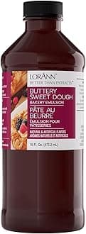Buttery Sweet Dough Bakery Emulsion: Authentic Sweet Dough Taste, Ideal for Amplifying Sweet Bready Notes in Baked Goods, Gluten-Free, Keto-Friendly, Sweet Dough Flavoring Essential