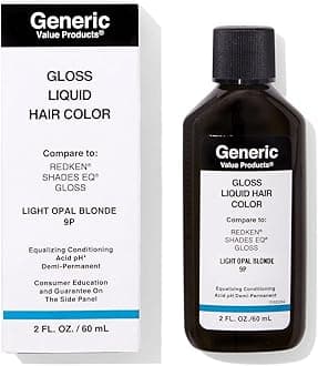 Generic Value Products 09P Light Opal Blonde DemiPermanent Gloss Liquid Hair Color, Adds Gloss for Healthy Looking Hair, Refreshes Color, Tones for a Beautiful Finish, 2 Fl Oz