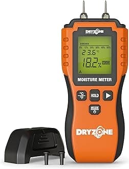 Dryzone Moisture Meter Detector – Damp Meter for Wood, Masonry and Other Building Materials