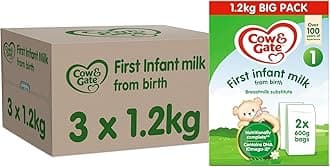 Cow & Gate1 First Infant Baby Milk Powder Formula, from Birth, 4.16 kg (Pack of 3)