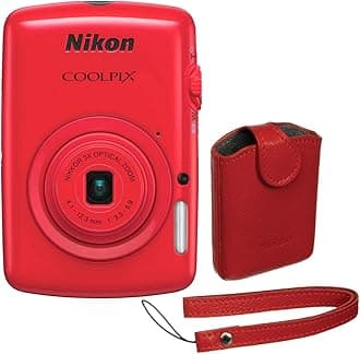 Nikon COOLPIX S01 10.1 MP Digital Camera with 3x Zoom NIKKOR Glass Lens (Red)
