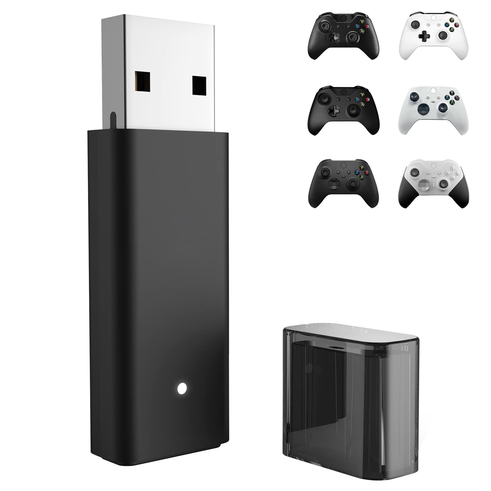 MAKINGTEC Wireless Adapter for Xbox One Controller, USB Adapter Suitable for PC, Laptops, Tablets, Windows 7/8/8.1/10/11, fit for Xbox One, One S, One X, Elite 1, Elite 2 Controller