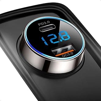 [Pure Copper] USB C Car Charger, SUPERONE 36W 6A Fast USB Car Charger PD&QC 3.0 Dual Port Car Adapter Compatible with iPhone 12, 11 Pro Max, Google Pixel, Samsung and More