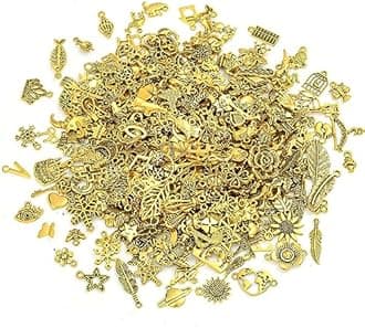 selizo 400Pcs Charms for Jewelry Making, Assorted Enamel Bracelet Bangle Charms, Mixed Bulk Metal Necklace Earring Charm for Jewelry Making