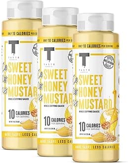 Taste Flavor Co. Grilling, Dipping Sauce and Marinade, Great Tasting, Low-Calorie Sauces, Keto Friendly, No Oils (3 Pack, Sweet Honey Mustard)