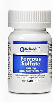 Reliable-1 Laboratories FERROUS SULFATE TABS 325 MG (Pack of 5)55