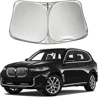 Car Windshield Sun Shade Sunshade Compatible with BMW X5 X7 M Sport SUV 2019-2020 2021 2022 2023 2024 Accessories, Foldable Car Front Window Sun Shield