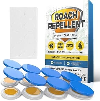 Roach Repellent, Cockroach Repellent Indoor Home, Roaches Deterrent, Keep Roaches Away, Pet Safe Roach Repeller Outdoor, Get Rid of Roaches-8P