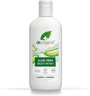 Dr. Organic Dr Organic, Organic Aloe Vera Body Wash, Natural, Vegan, Cruelty Free, Paraben & Sls Free, Eco Friendly Recyclable Packaging, For Women & Men, Palm Oil Free, 250Ml