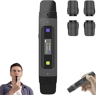 Breathlung Lung-Air, Breathlung Quickly Improve Endurance with Three Resistance Levels, Lung Air Smart Lung Trainer with Screen Display, 3 Resistance Level, Respiratory Exercise Improve Endurance