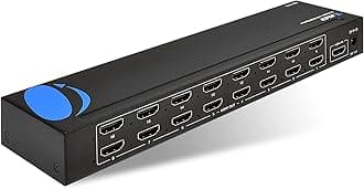 Orei 1x16 2.0 HDMI Splitter 2 Ports with Full Ultra HDCP 2.2, 4K at 60Hz & 3D Supports EDID Control - HDY-1016