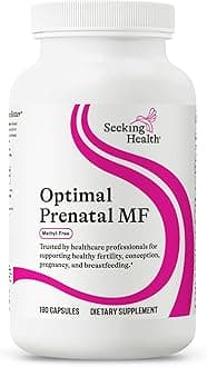 Optimal Prenatal MF - Digestive & Immune Support Supplement for Women - Pregnancy Support Supplement with Folate, Vitamin A, Ginger, & Vitamin B12-180 Capsules