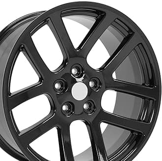 OE Wheels LLC DG51-22100-5550-25B ブラックホイールペイント (5 x 139 mm、25 mmオフセット)