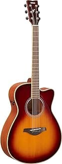 FGC-TA Concert Cutaway Transacoustic Guitar w/ Chorus and Reverb, Black