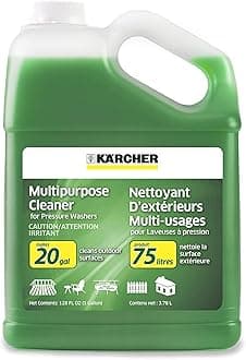 Kärcher Multi Purpose Pressure Washer Detergent, Removes Dirt and Grime from Fences, Siding, Patios, Driveways, Sidewalks, Concrete and More, Highly Concentrated, Makes up to 20 gal of Cleaner