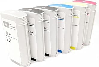 CLOAK CAT Compatible Ink Cartridges For HP 72 Cartridge Used For T1100 T790 T770 T610 T795 Printer Sigle Pack (Black & Cyan & Yellow & Magenta & Photo Black & Gray) (Photo Black)