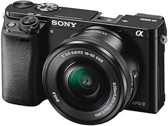 Alpha a6000 Mirrorless Digital Camera 24.3MP SLR Camera with 3.0-Inch LCD (Black) w/16-50mm Power Zoom Lens