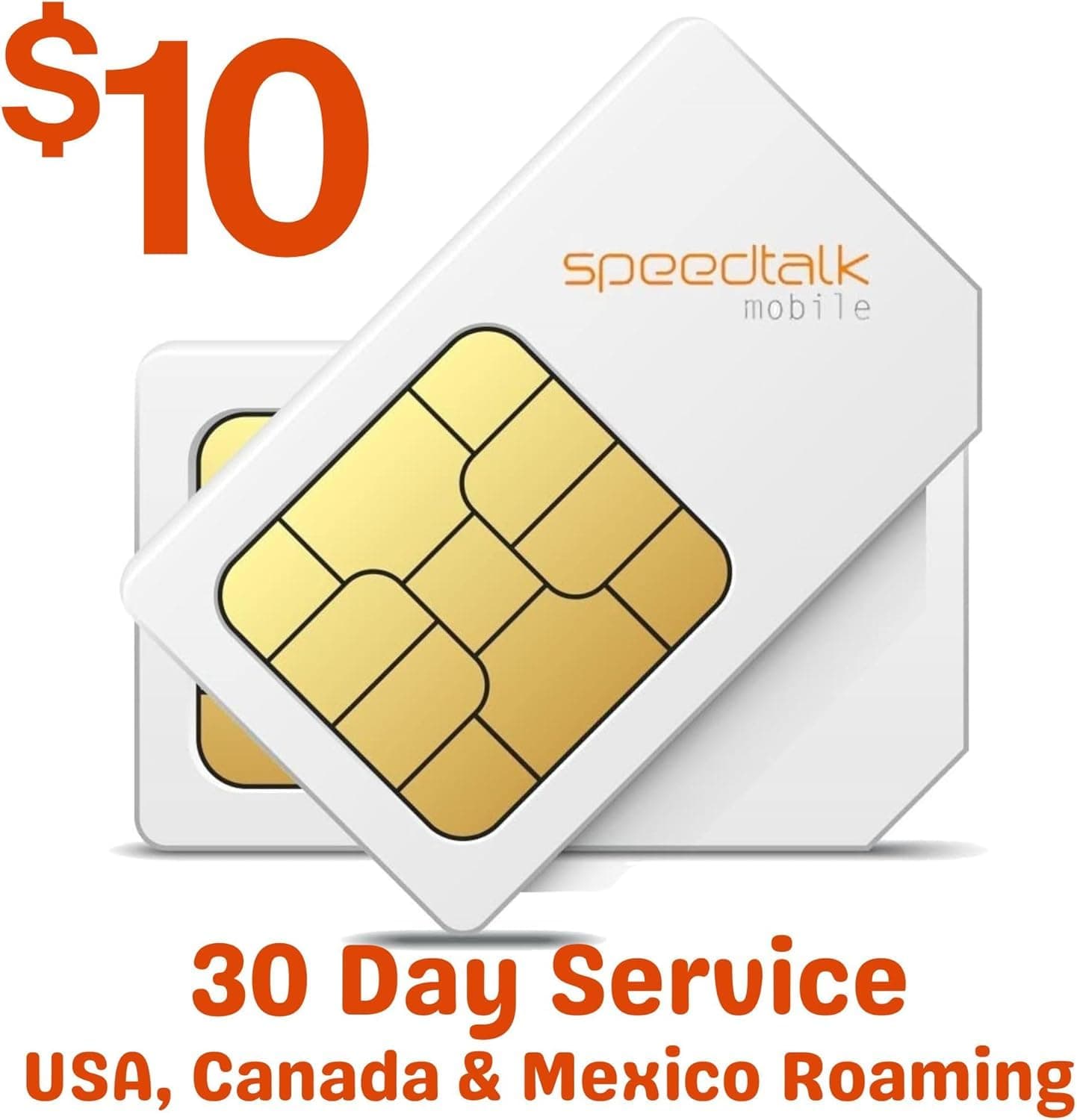 SpeedTalk Mobile $10 Tracker SIM Card Kit, Unlimited Data for 4G GPS Tracking...