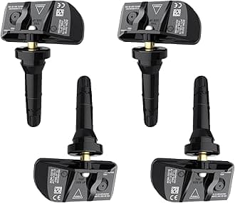 JWEELY TPMS Sensor, 433 MHZ Tire Pressure Monitor System for Chevrolet Suburban Tahoe for GMC Yukon 2021 2022 2023 Replacment Part 13533166, 13542523, 4 Pack