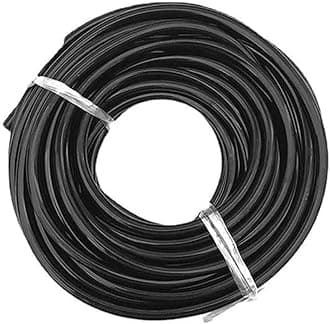 Garden Irrigation 50m Watering Tubing Hose Pipe 1/4 inch Adjustable Sprayer Nozzles Suits Garden Water Cooling Spray Sprinkler Nozzle Suit Drip Irrigation (50m Water Pipe)