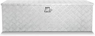 DNA MOTORING Truck Tool Box Lockable Storage Box, Truck Bed Tool Box Truck Bed Organizer Aluminum Truck Tool Boxes for Bed of Truck, w/Lock & Keys, 47"L X 15" D X 15" H Silver, TBOX-T5-001-ALU