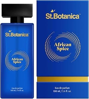 St.Botanica Luxury African Spice Perfume for Men | Long Lasting Perfume with Mandarin, Geranium & Sandalwood | Spicy, Citrus & Musky Scent | Eau De Parfum | Long Lasting EDP Fragrance Scent | 100 ml