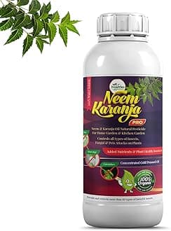 Neem Oil & Karanja Oil PRO Mix (100ml) 100% Water Soluble for Plants Insects Spray Pesticide Home Garden Organic pest Control, for Insecticide Spray, Organic (100ml)