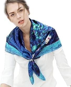 Grace Scarves100% Silk Scarf, Large, Artists Collection (van Gogh & Monet)