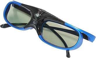DLP Link 3D Glasses Active Shutter Projector Glasses for All DLP-Link 3D Projectors Compatible with Optoma Acer BenQ View Sharp Dell