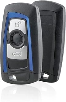 3 Buttons BMW Blue Remote Car Key Case FOR Bmw 1 2 3 4 SERIES F20 F22 F30 F31 F32 with Uncut Blade