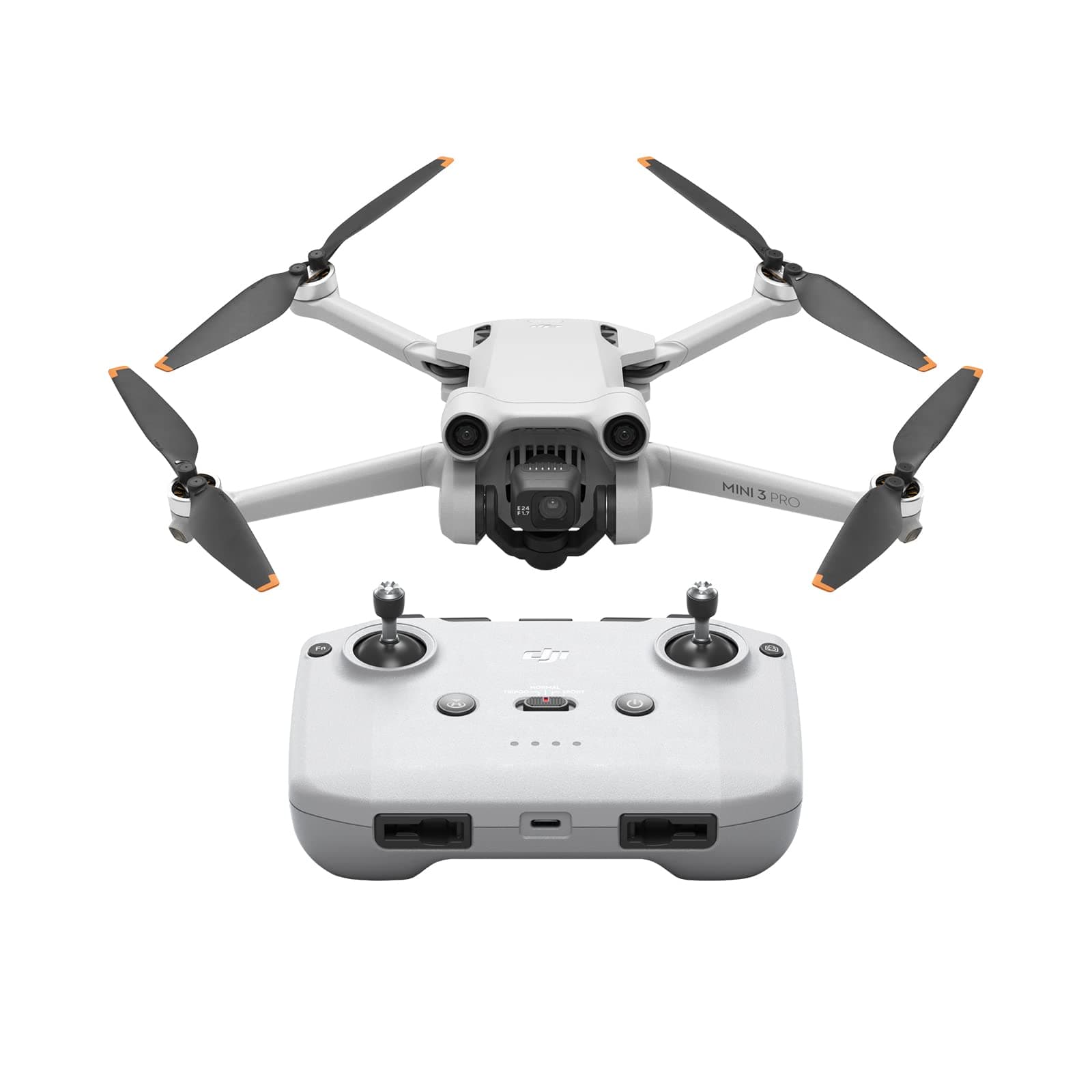 Dji Mini 3 Pro - Lightweight Foldable Camera Drone with 4K/60Ips Video, 48MP Photo, 34 Min Flight Time, Three Directions Obstacle Detection, Ideal for Aerial Photography and Networks