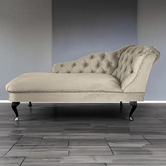 RegentTufted Chaise Lounge Sofa & Seating Handmade Velvet Living Room Bedroom Hallway Black Accent Chair (Right Hand, Cedar)