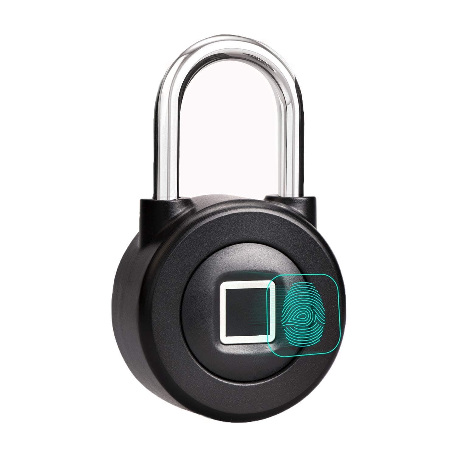 Fingerprint Padlock,Saibit Security Keyless Lock with APP Control and Bluetooth Connection for House Door, Backpack, Suitcase, Bike etc (Golden)