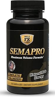 Extreme Semen Volumizer and Male Energy Formula - All Natural Endurance, Stamina & Semen Health - 60 caps (1 Month Supply)