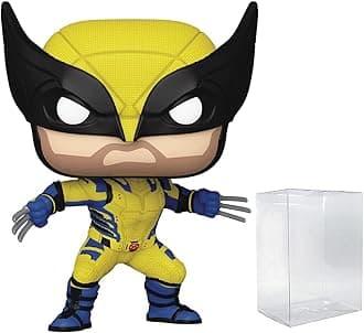 POP Marvel: Deadpool & Wolverine Movie - Wolverine Funko Vinyl Figure (Bundled with Compatible Box Protector Case), Multicolor, 3.75 inches